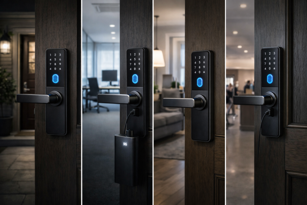 مناسب‌ترین مکان‌ها برای استفاده از دستگیره هوشمند از نظر امنیت و کنترل دسترسی