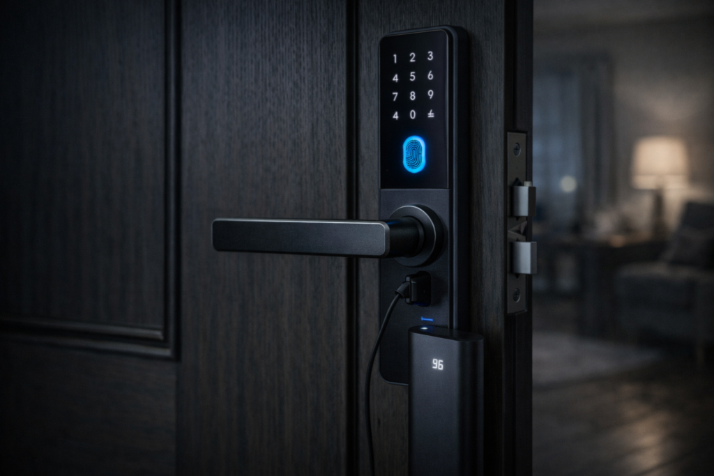 امنیت دستگیره هوشمند در زمان قطع برق یا تمام شدن باتری و عملکرد اضطراری