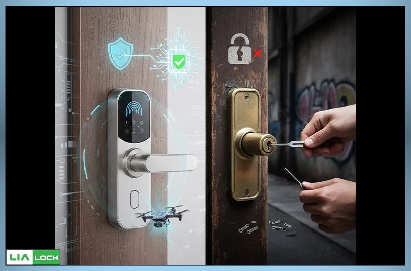 آیا دستگیره هوشمند از قفل معمولی امن‌تر است؟