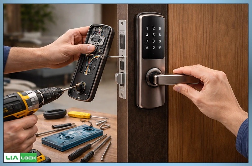 نصب دستگیره هوشمند