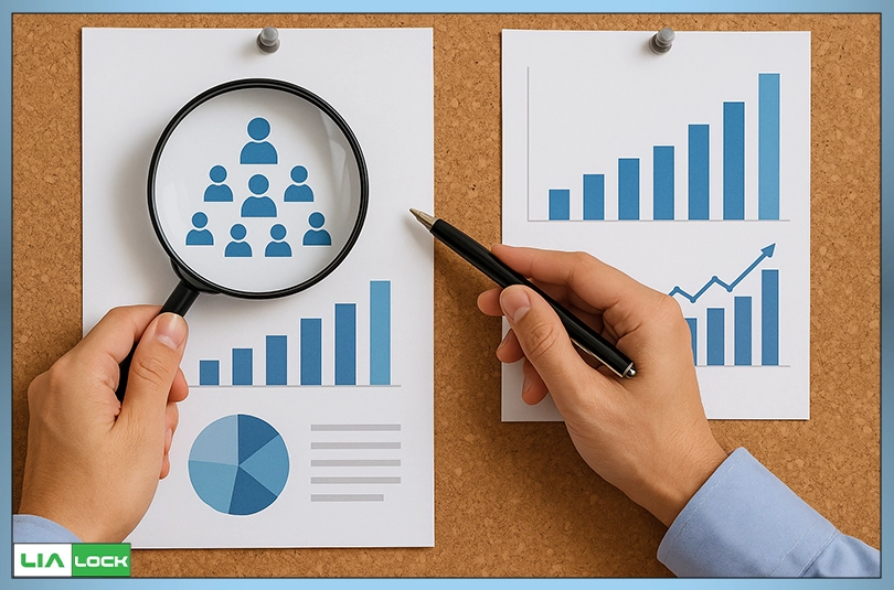 تحلیل داده‌های کاربران و بررسی نمودارها برای جمع‌آوری داستان موفقیت مشتریان LiaLock