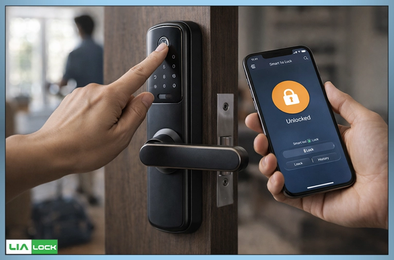 عوامل مؤثر بر افزایش مصرف باتری قفل هوشمند مانند اثر انگشت و اتصال اپلیکیشن