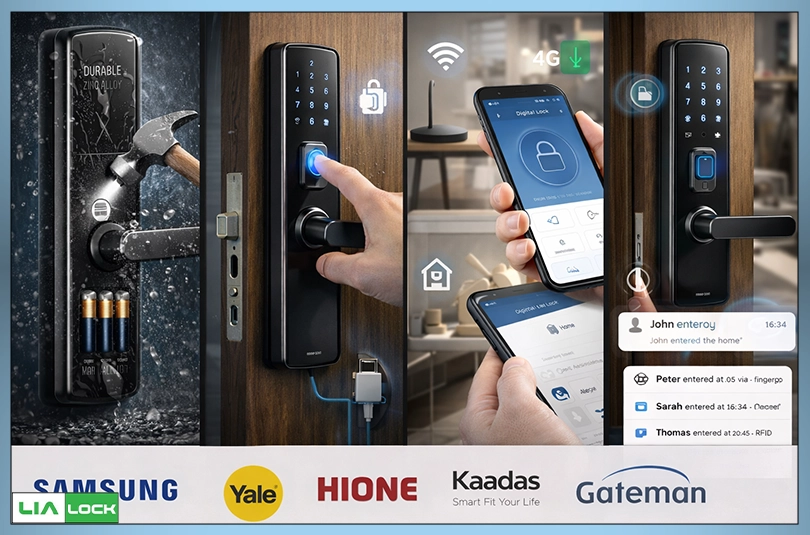 ویژگی‌های مهم هنگام خرید دستگیره هوشمند رمزدار