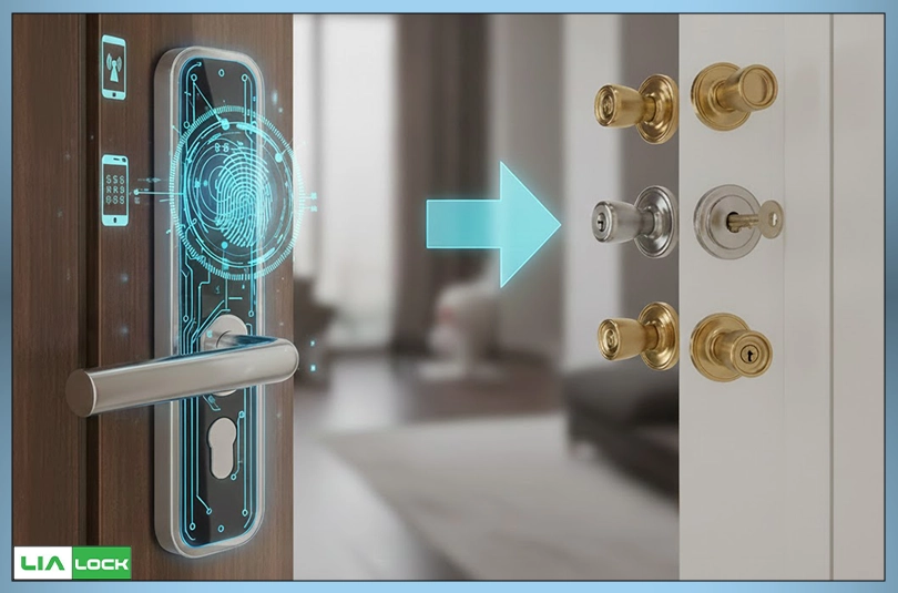 مقایسه دستگیره هوشمند با قفل‌های سنتی